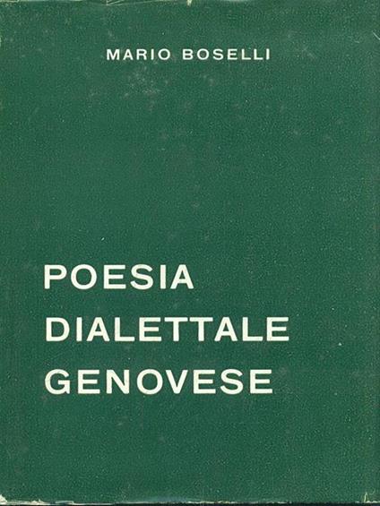 Poesia dialettale genovese - Mario Boselli - copertina