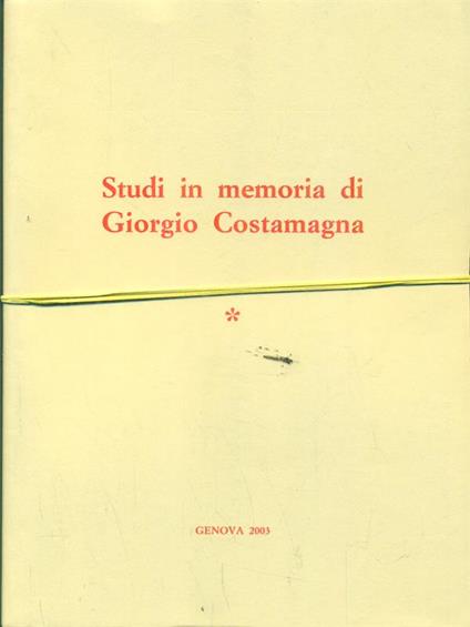 Studi in memoria di giorgio costamagna - 2 volumi - Dino Puncuh - copertina
