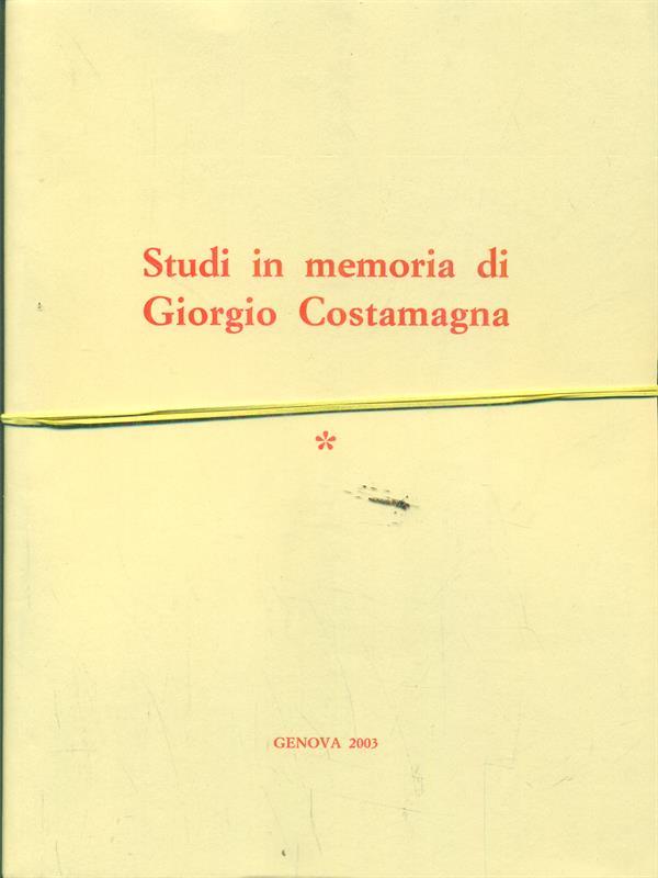 Studi in memoria di giorgio costamagna - 2 volumi