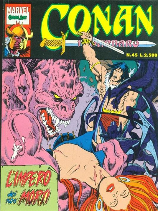Conan N. 45. L' impero dei non morti - copertina