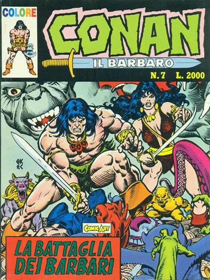 Conan N. 7. La battaglia dei barbari - copertina