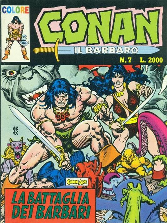 Conan N. 7. La battaglia dei barbari - copertina