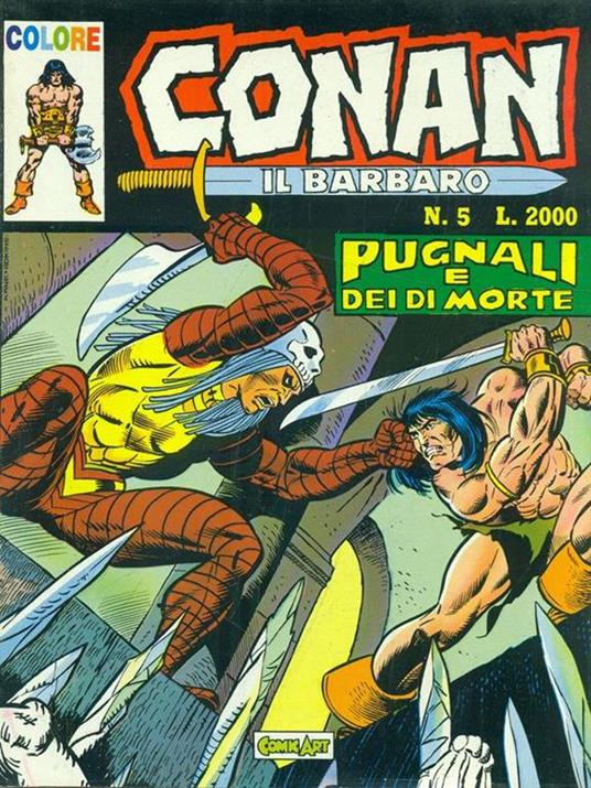 Conan N. 5. Pugnali e dei di morte - copertina