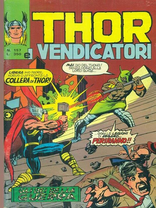 Thor e i vendicatori 157 / gli dei della guerra - copertina