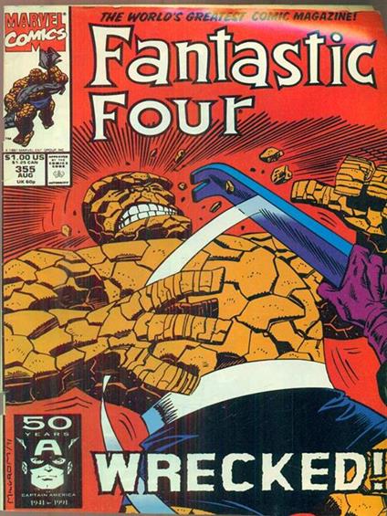 Fantastic Four n. 355 / august 1991 - copertina