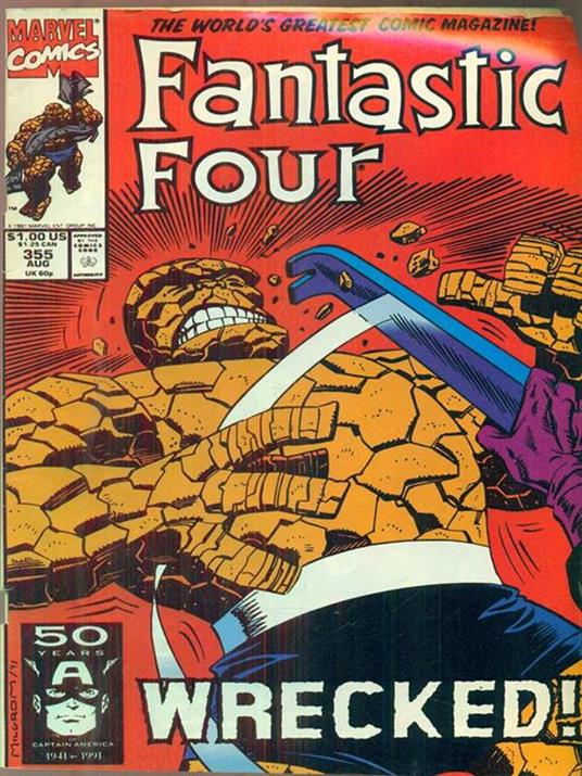 Fantastic Four n. 355 / august 1991 - copertina
