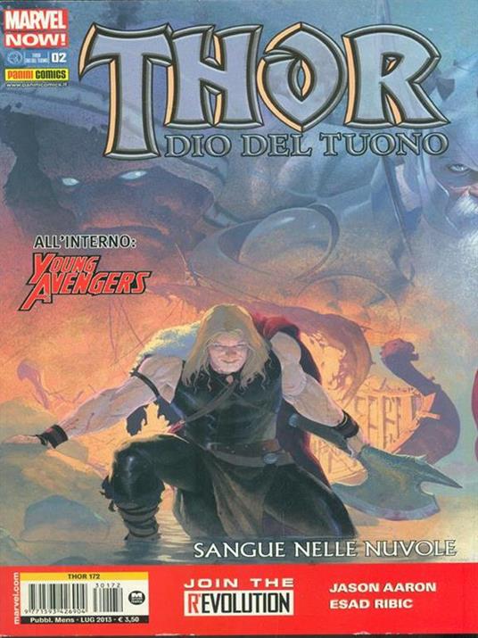 Thor Dio del tuono N. 172/Lug 2013. Sangue nelle nuvole - copertina