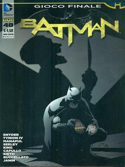 Batman nuova serie n. 40 (Batman n. 97). agosto 2015 - copertina