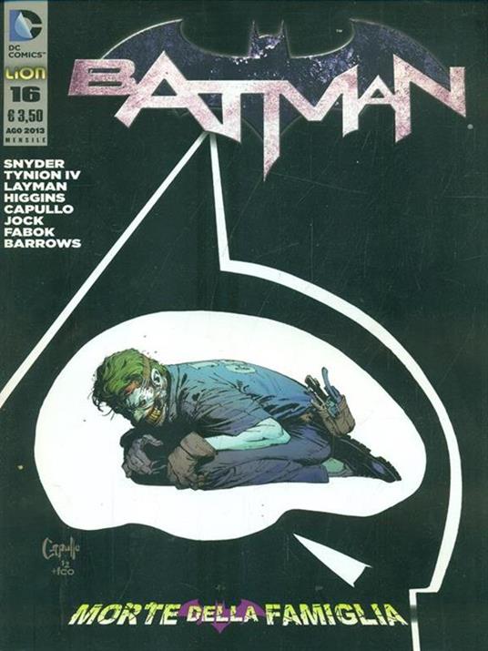 Batman nuova serie n. 16 (Batman n. 73). agosto 2013 - copertina