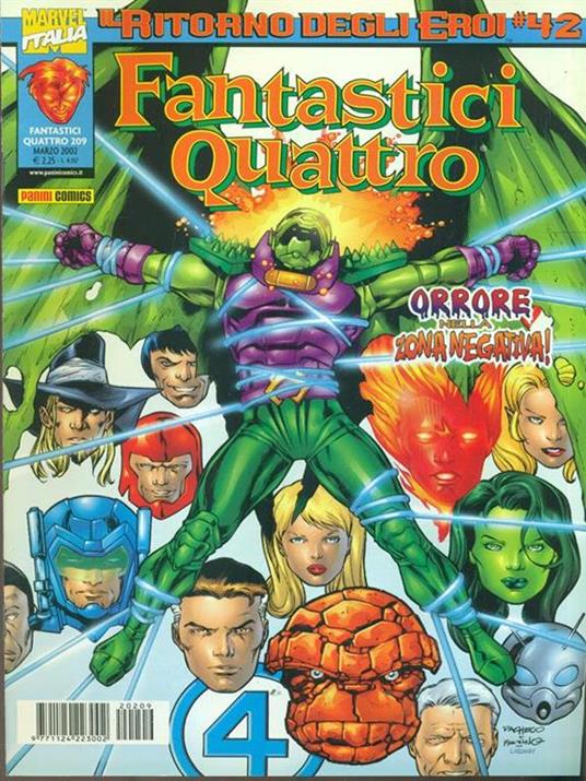 Fantastici Quattro n. 209 - marzo 2001 - copertina