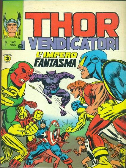 Thor e i vendicatori 167 - L'impero fantasma - copertina
