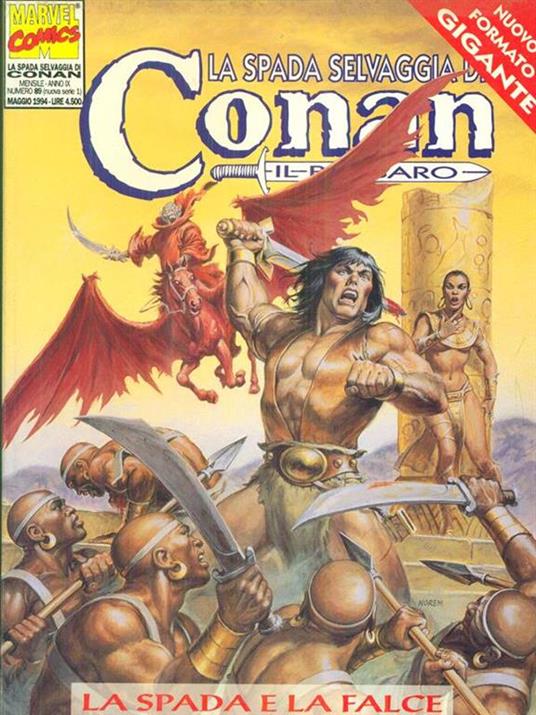 La spada selvaggia di Conan 89 / maggio 1994 La spada e la falce - copertina