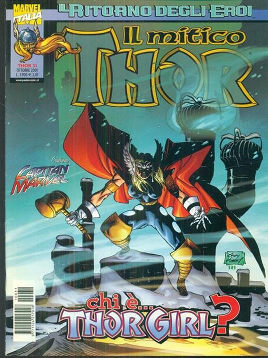 Il mitico thor 31 / ott 2001 - copertina