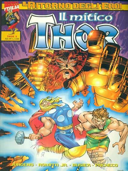Il mitico thor 5 / ago 99 - copertina