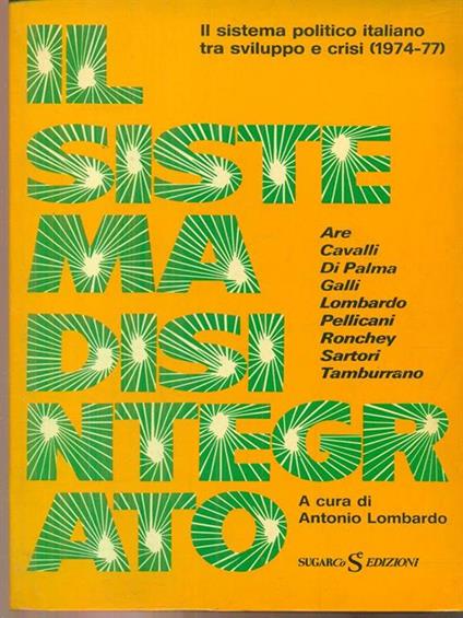 Il sistema disintegrato - copertina