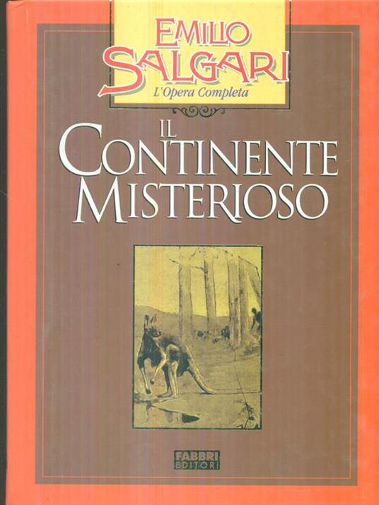 Il continente misterioso - Emilio Salgari - copertina