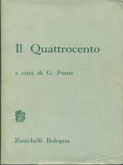 Il quattrocento - Giovanni Ponte - copertina