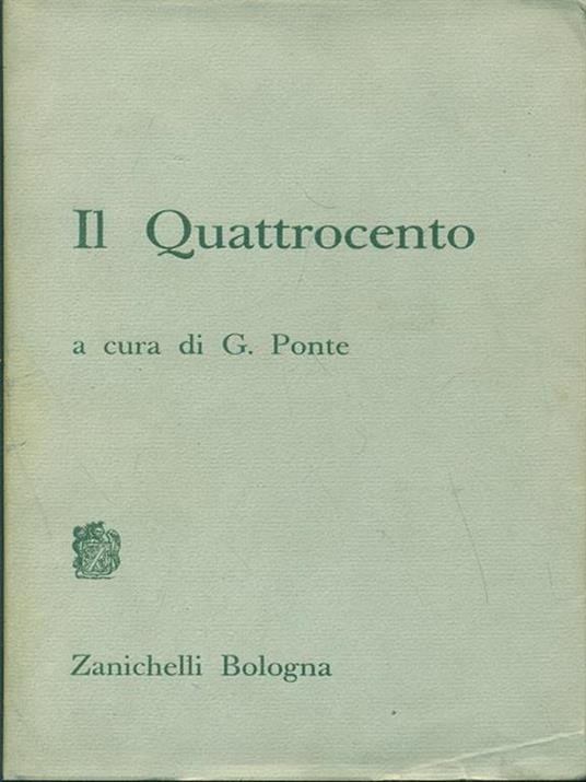 Il quattrocento - Giovanni Ponte - copertina