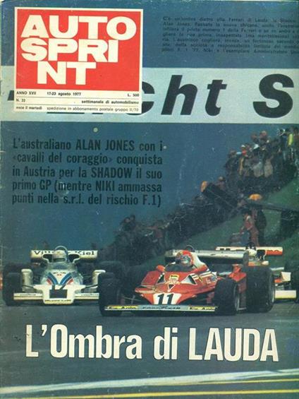Autosprint n.33. 17-23 agosto 1977 - copertina