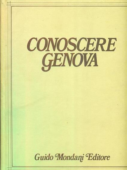 Conoscere Genova III Palazzi - copertina