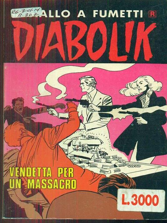 Diabolik 411. vendetta per un massacro - copertina