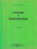 Programma di criminologia