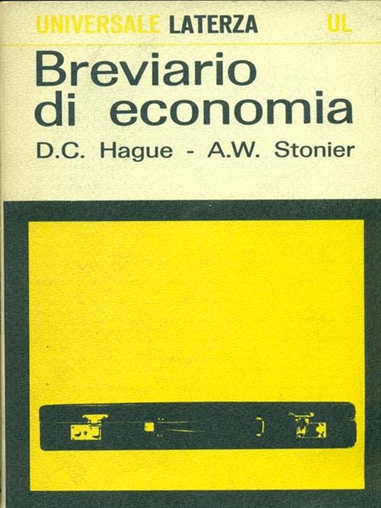 Breviario di economia - copertina