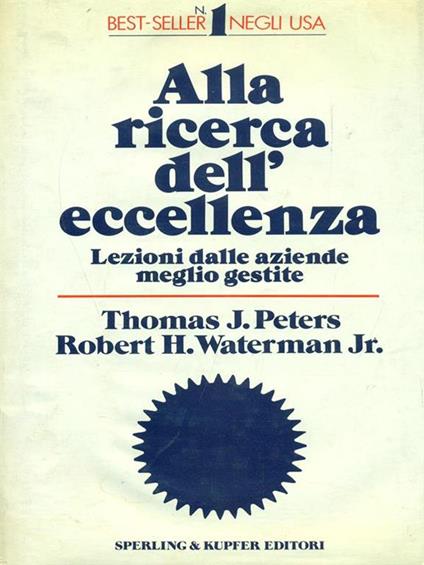 Alla ricerca dell'eccellenza - copertina