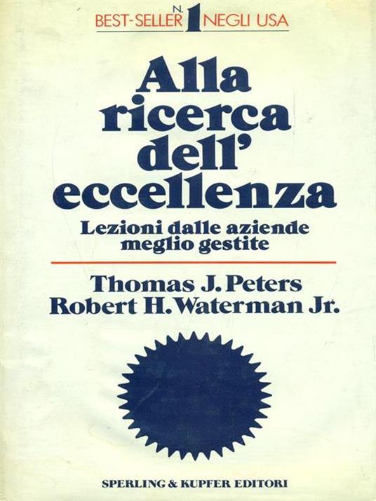 Alla ricerca dell'eccellenza - copertina