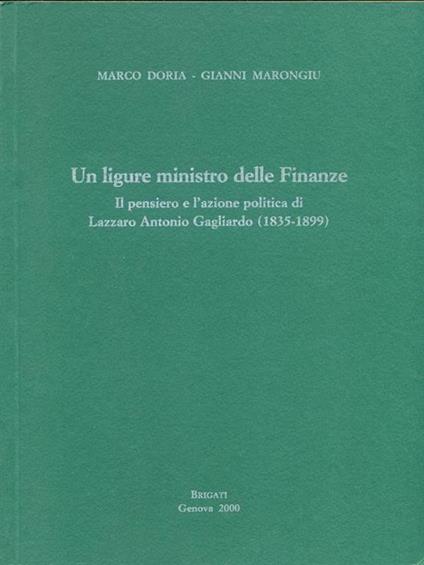 Un ligure ministro delle Finanze - Marco Doria - copertina