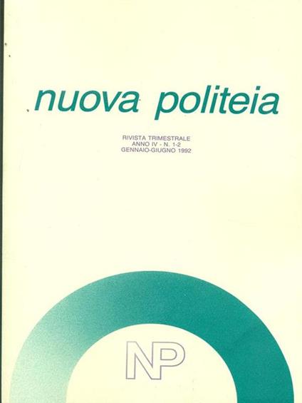Nuova politeia n. 42767 / gennaio-giugno1992 - copertina