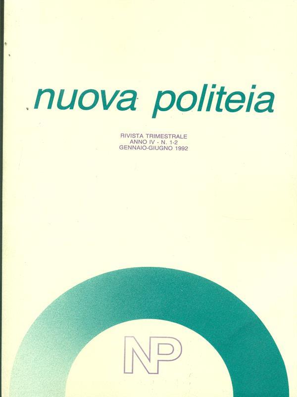 Nuova politeia n. 42767 / gennaio-giugno1992