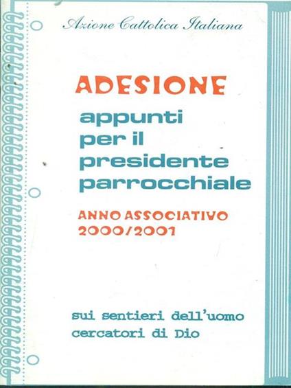 Adesione Appunti per il presidente parrocchiale - copertina