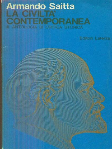 La civiltà contemporanea III - Armando Saitta - copertina