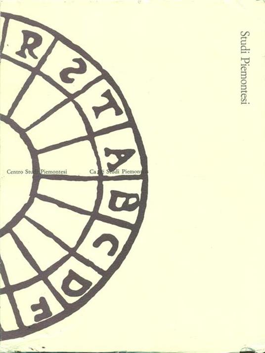 Studi piemontesi. Vol. XXX. 2. 2001 - copertina