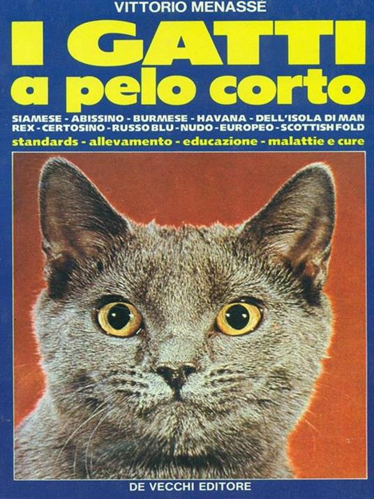 I gatti a pelo corto - Vittorio Menassé - copertina