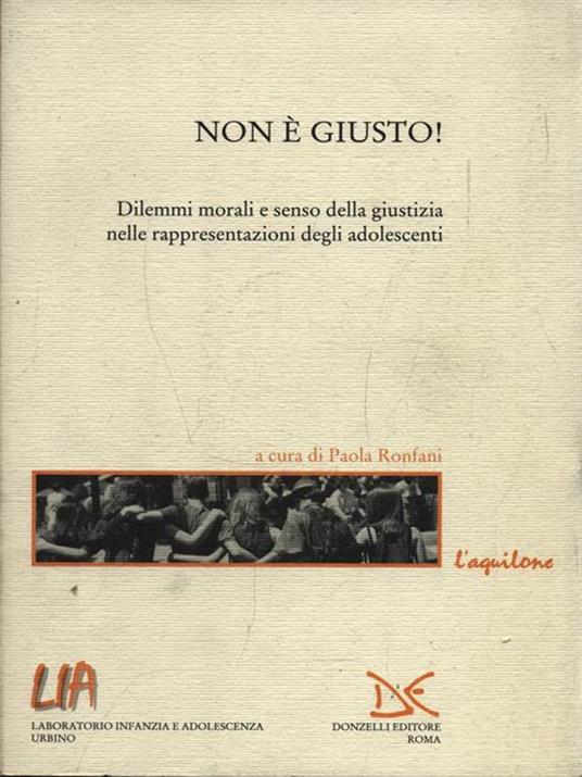 Non è giusto! - Paola Ronfani - copertina