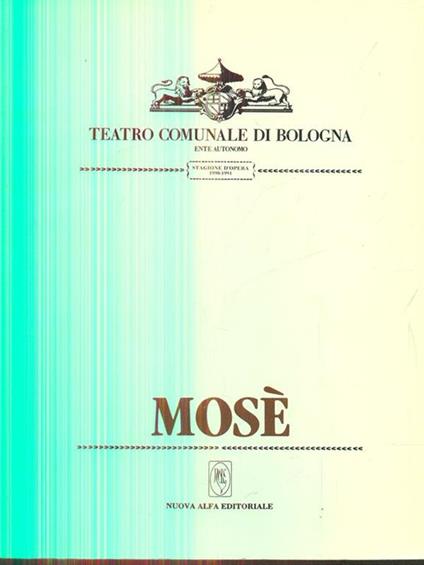 Mosé. Teatro comunale di Bologna - copertina