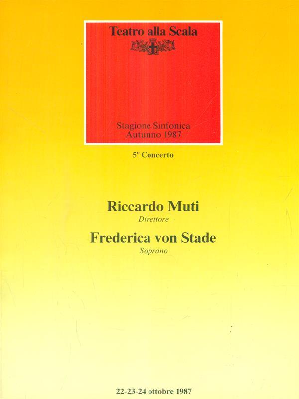 Teatro alla scala autunno 1987 / 5 concerto