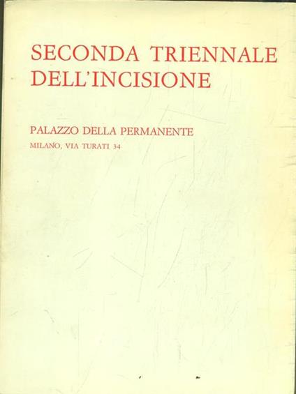 1972 Seconda Triennale dell'Incisore - copertina