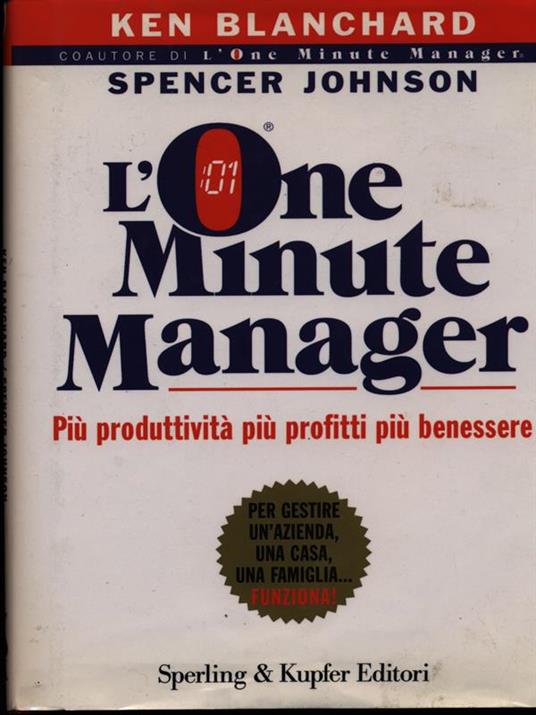 L'one minute manager - K.Blanchard - copertina