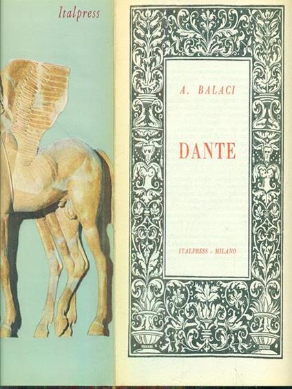 Dante - Alexandru Balaci - copertina