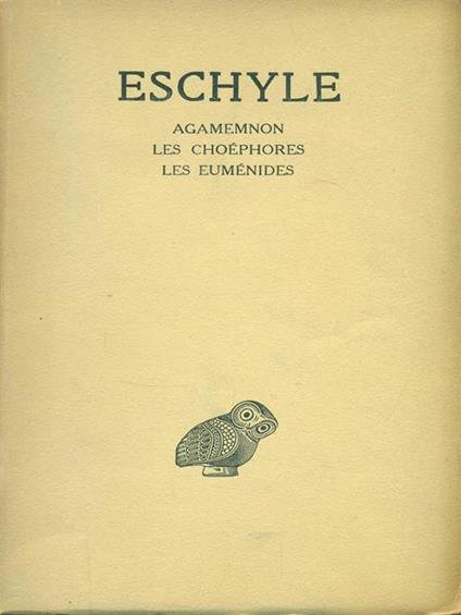 Eschyle - Paul Mazon - copertina