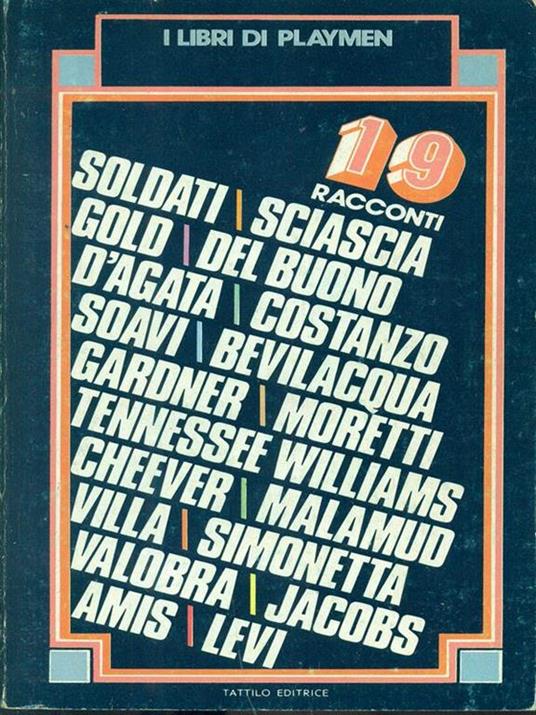 Diciannove racconti - copertina