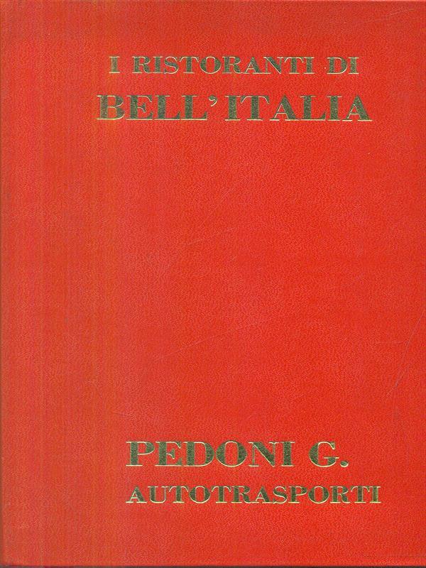 I ristoranti di Bell'Italia 1992