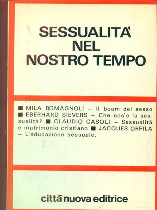 sessualità nel nostro tempo - copertina