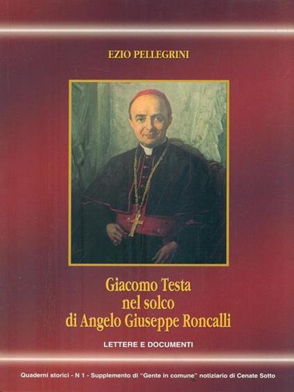 Giacomo Testa nel solco di AngeloGiuseppe Roncalli - copertina