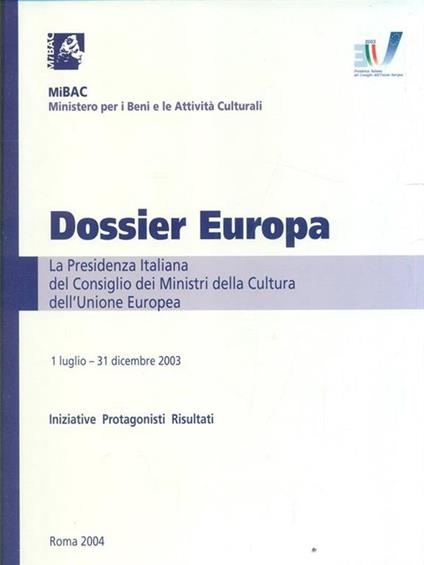 Dossier Europa - Fabio Claudio De Nardis - copertina