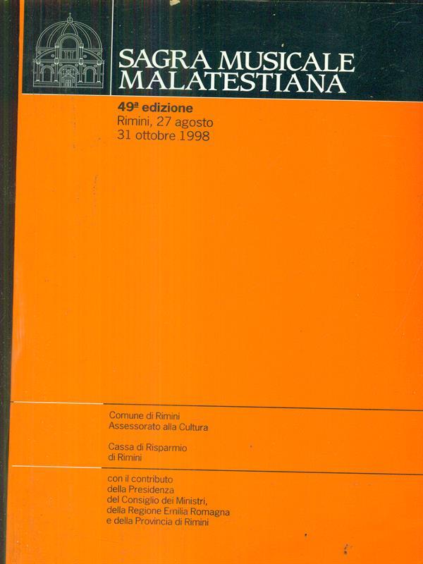 Sagra Musicale Malatestiana 1998