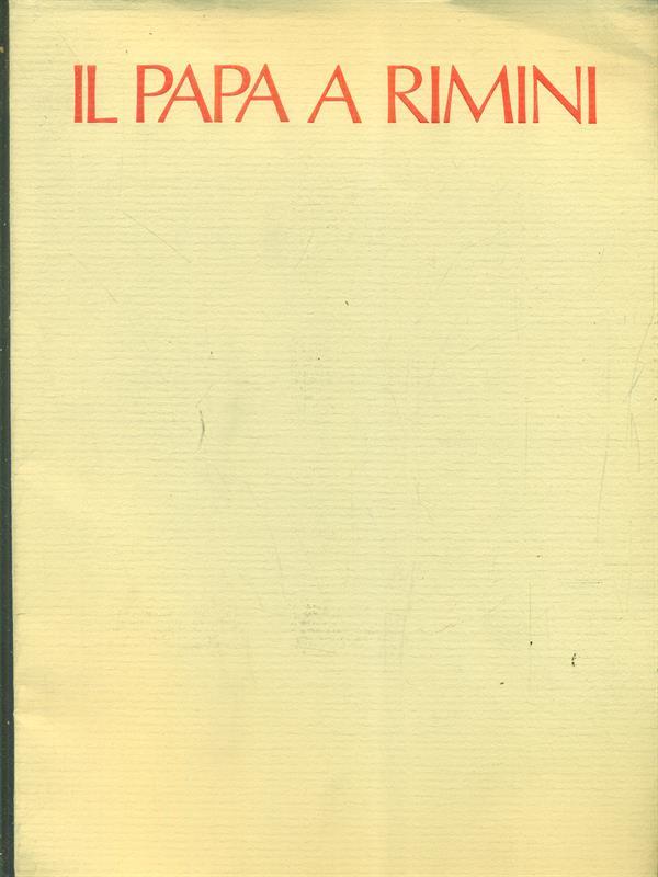 Il Papa a Rimini
